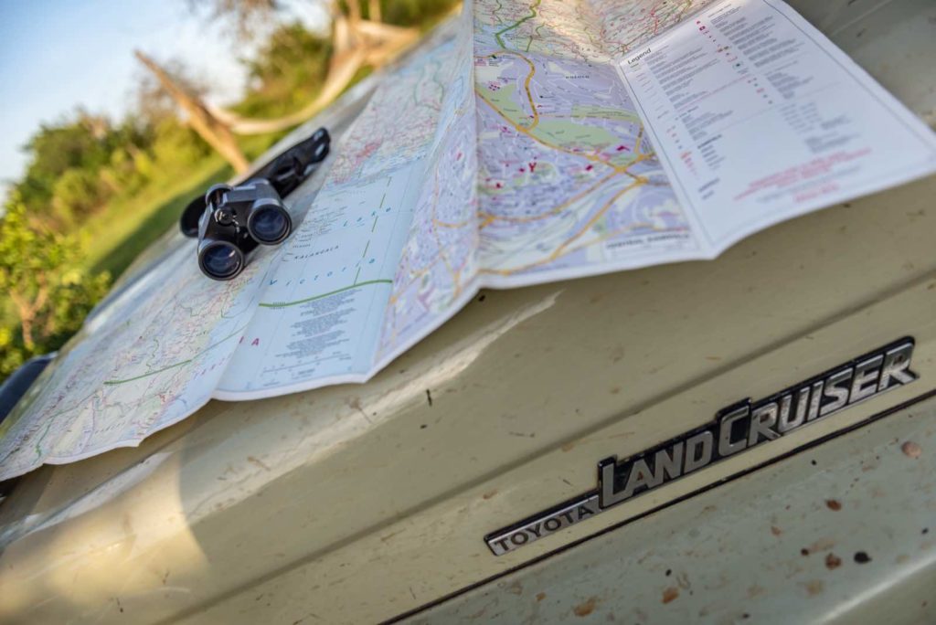 Uganda Reise Navigation Karte oder App