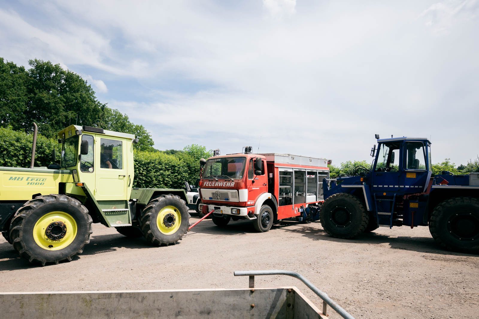 Feuerwehr Aufbau abheben